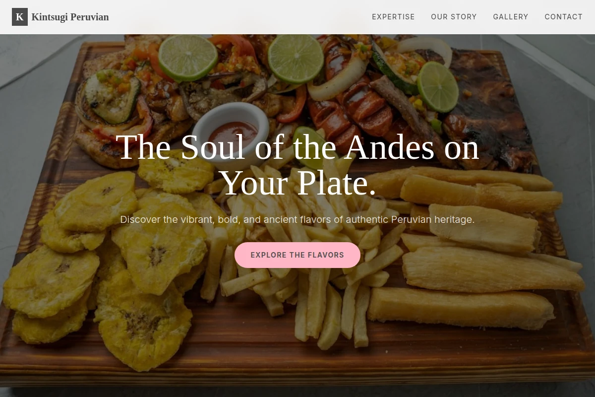 Linear Peruvian Food