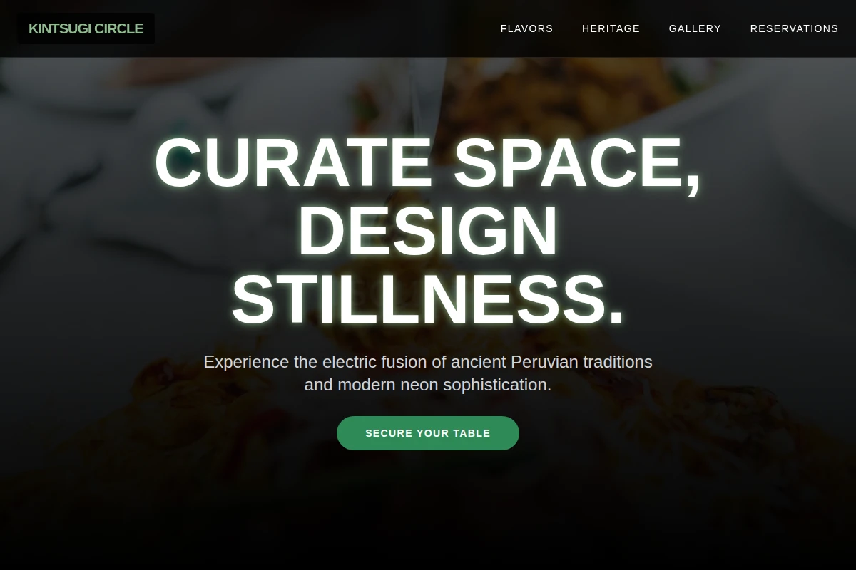 Neon Peruvian Food
