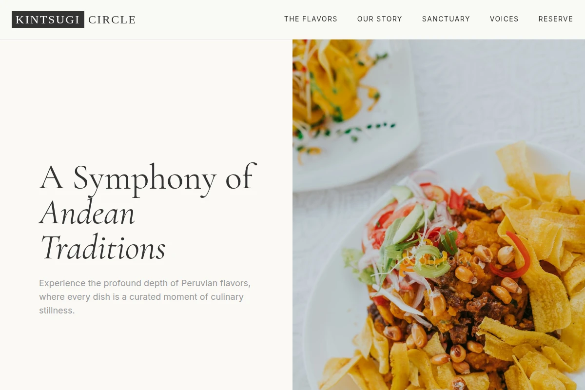 Structured Peruvian Food