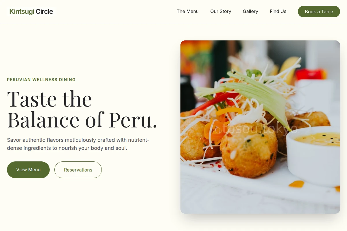 Balanced Peruvian Food