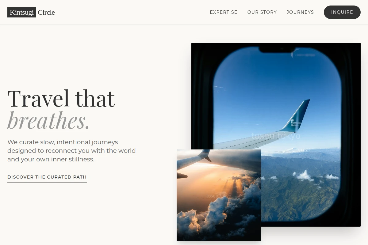 Minimalist Travel Agency